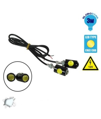 Σετ Φωτισμού LED Πινακίδας ή DRL για Αυτοκίνητα 3 Watt 12 Volt Ψυχρό Λευκό GloboStar 55200